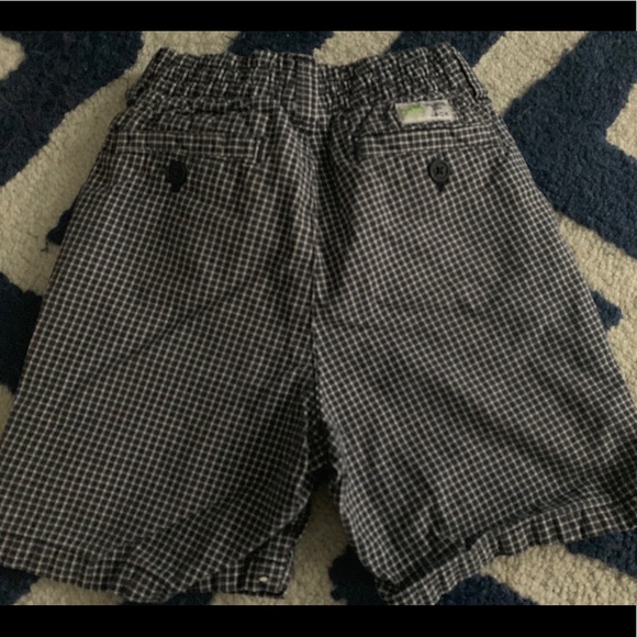 Janie and jack boys shorts. Blue and white check. - Picture 2 of 3